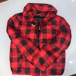 BN&NW JUICY COUTURE Buffalo Plaid Puffer Jacket